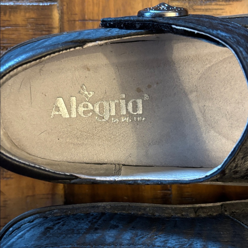 Alegria Paloma Black Matte Textured Mary Jane, 39 - Picture 6 of 7